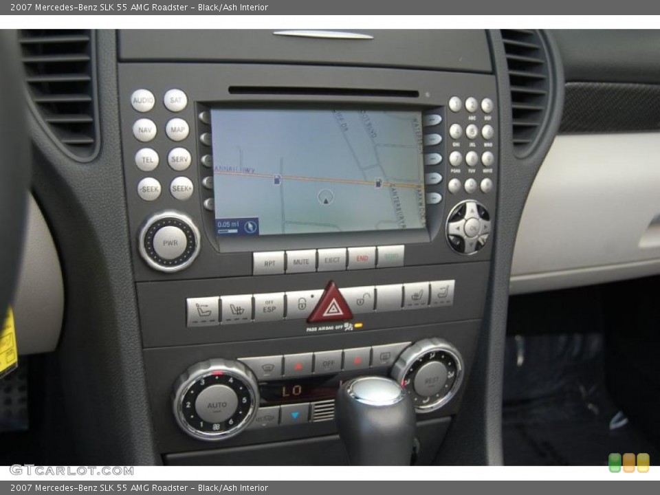 Black/Ash Interior Navigation for the 2007 Mercedes-Benz SLK 55 AMG Roadster #38081539