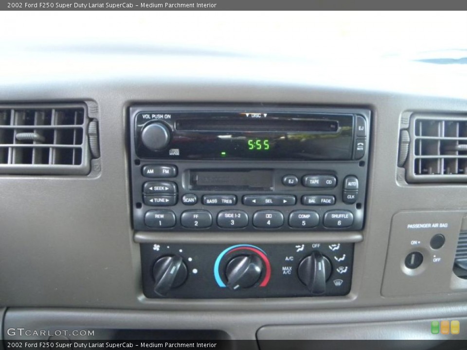 Medium Parchment Interior Controls for the 2002 Ford F250 Super Duty Lariat SuperCab #38083019
