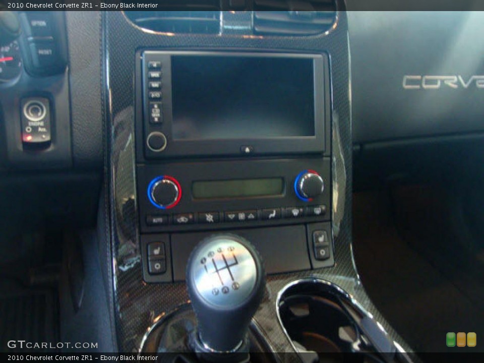 Ebony Black Interior Controls for the 2010 Chevrolet Corvette ZR1 #38086119