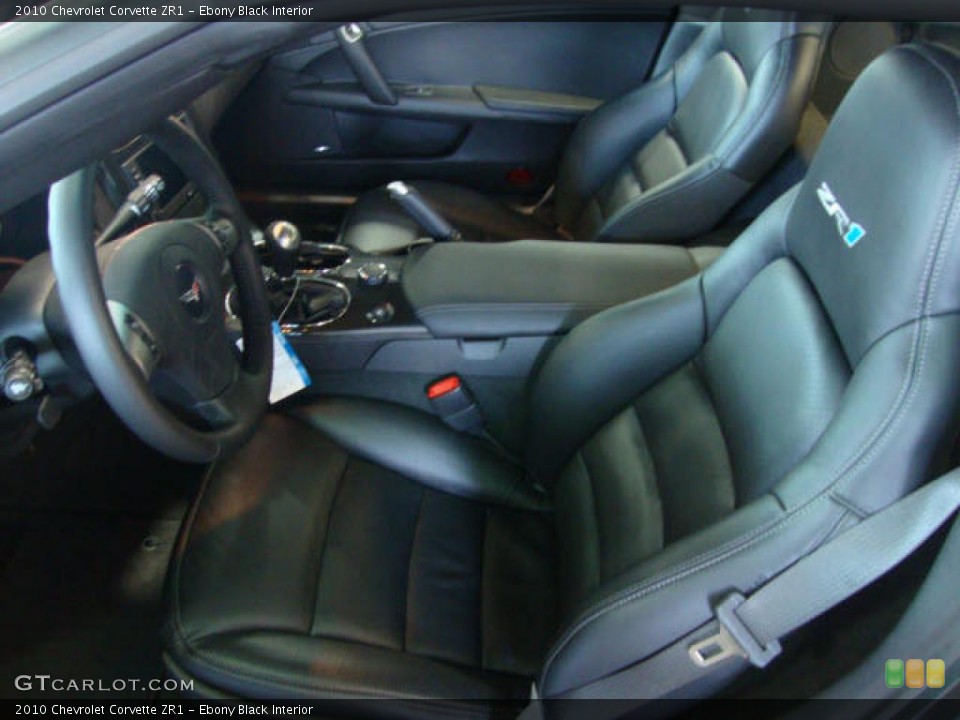 Ebony Black Interior Photo for the 2010 Chevrolet Corvette ZR1 #38086139