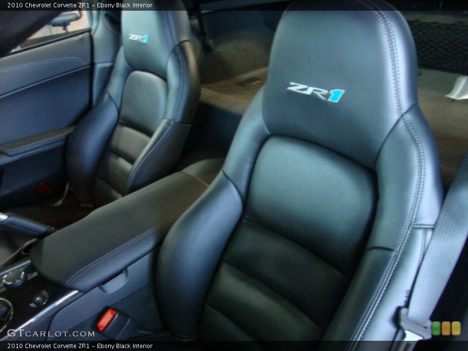 Ebony Black Interior Photo for the 2010 Chevrolet Corvette ZR1 #38086151