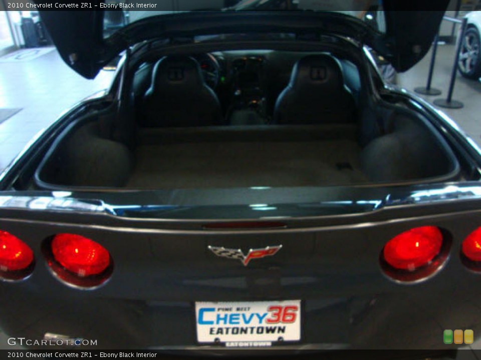 Ebony Black Interior Trunk for the 2010 Chevrolet Corvette ZR1 #38086229