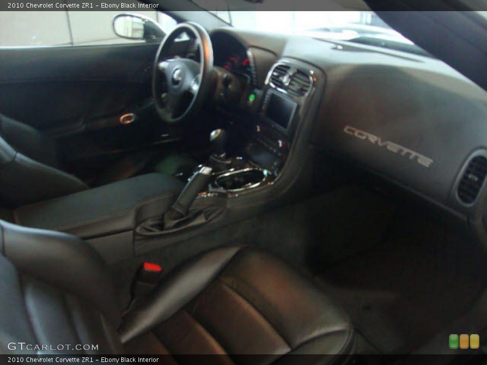 Ebony Black Interior Photo for the 2010 Chevrolet Corvette ZR1 #38086279