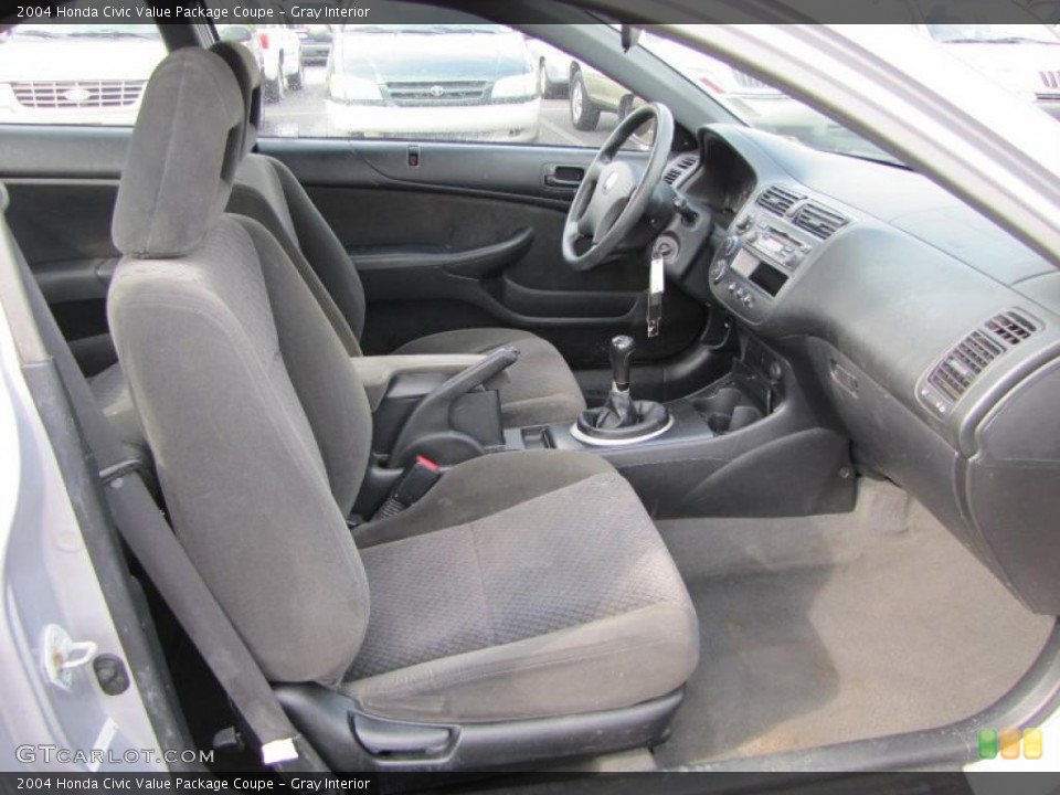 Gray Interior Photo for the 2004 Honda Civic Value Package Coupe #38086735
