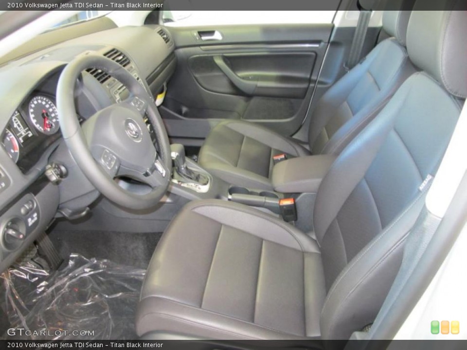 Titan Black Interior Photo for the 2010 Volkswagen Jetta TDI Sedan #38088015