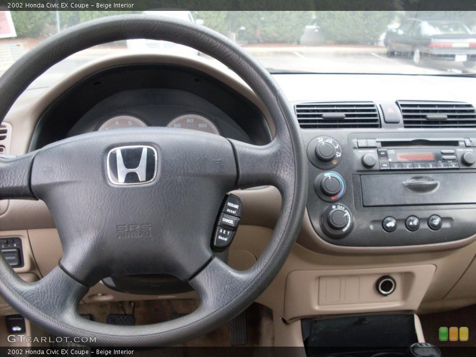 Beige Interior Controls for the 2002 Honda Civic EX Coupe #38088603