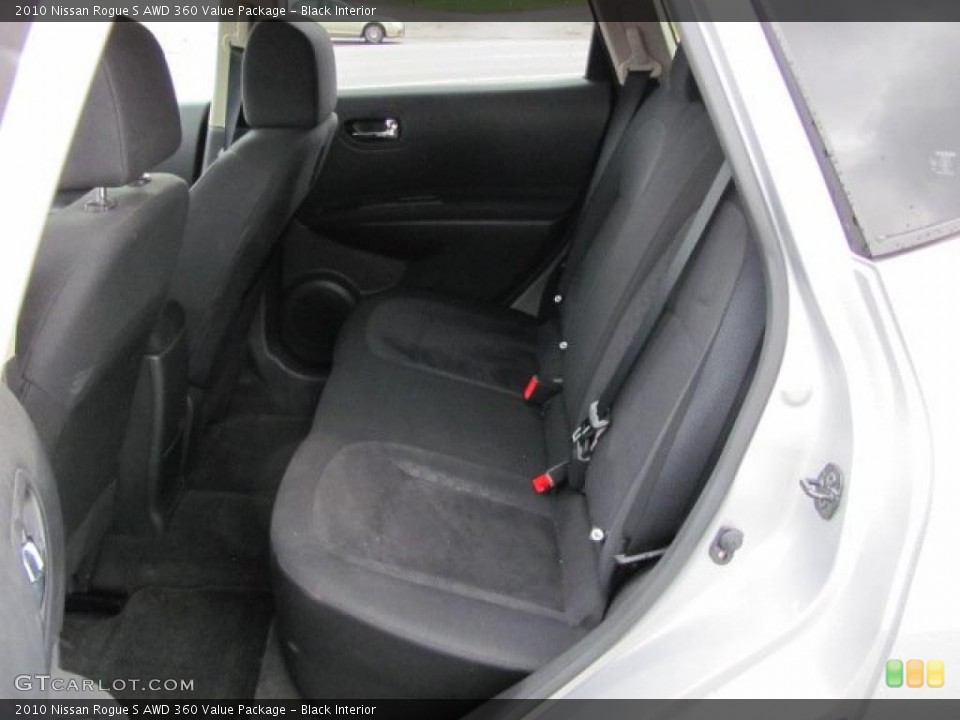 Black Interior Photo for the 2010 Nissan Rogue S AWD 360 Value Package #38088635