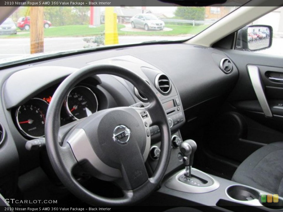 Black Interior Photo for the 2010 Nissan Rogue S AWD 360 Value Package #38088643