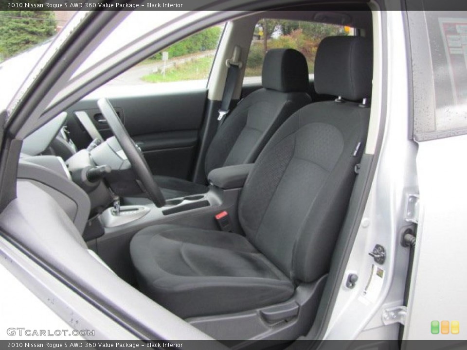 Black Interior Photo for the 2010 Nissan Rogue S AWD 360 Value Package #38088675
