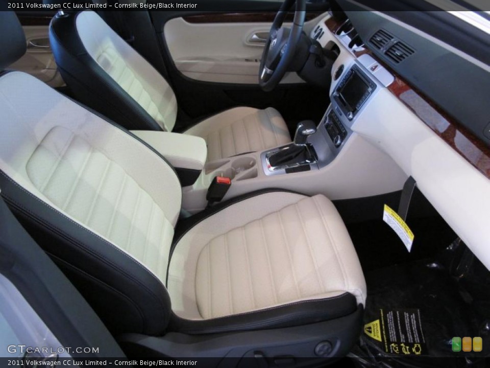 Cornsilk Beige/Black Interior Photo for the 2011 Volkswagen CC Lux Limited #38089631