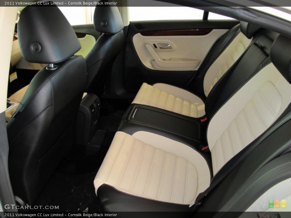 Cornsilk Beige/Black Interior Photo for the 2011 Volkswagen CC Lux Limited #38089663