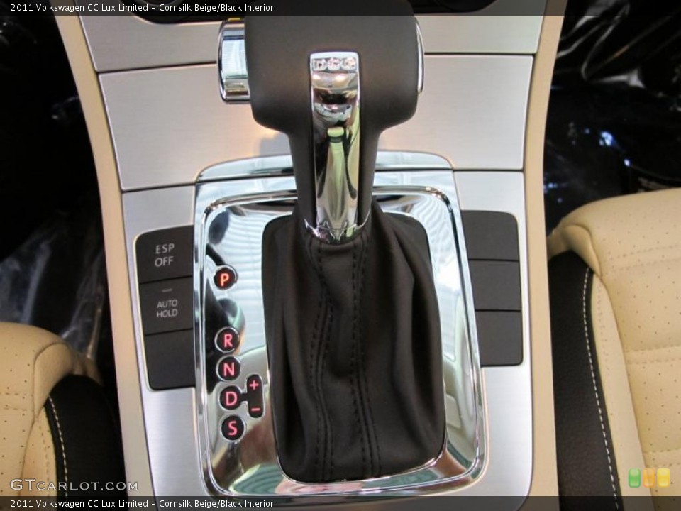 Cornsilk Beige/Black Interior Transmission for the 2011 Volkswagen CC Lux Limited #38089775