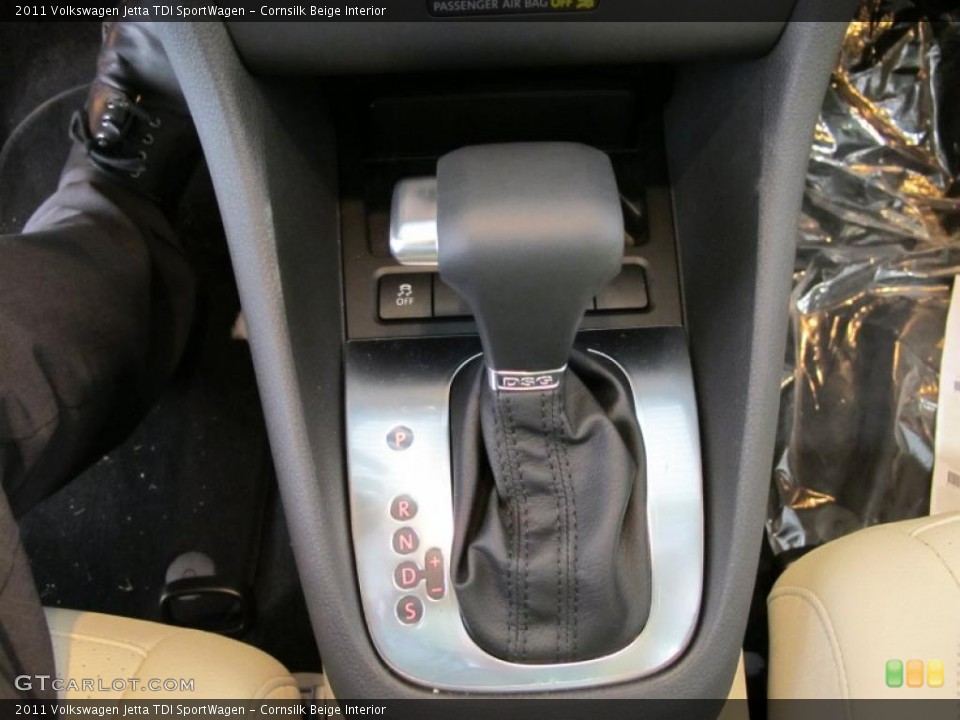 Cornsilk Beige Interior Transmission for the 2011 Volkswagen Jetta TDI SportWagen #38090395