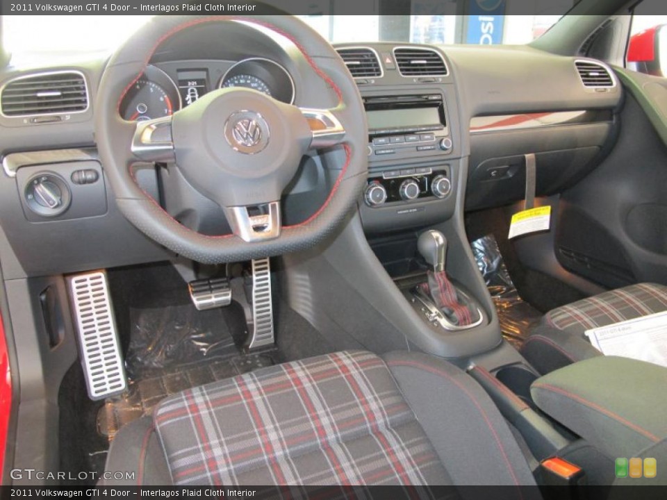 Interlagos Plaid Cloth Interior Dashboard for the 2011 Volkswagen GTI 4 Door #38091523