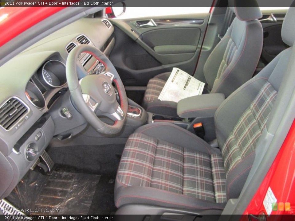 Interlagos Plaid Cloth Interior Photo for the 2011 Volkswagen GTI 4 Door #38091536
