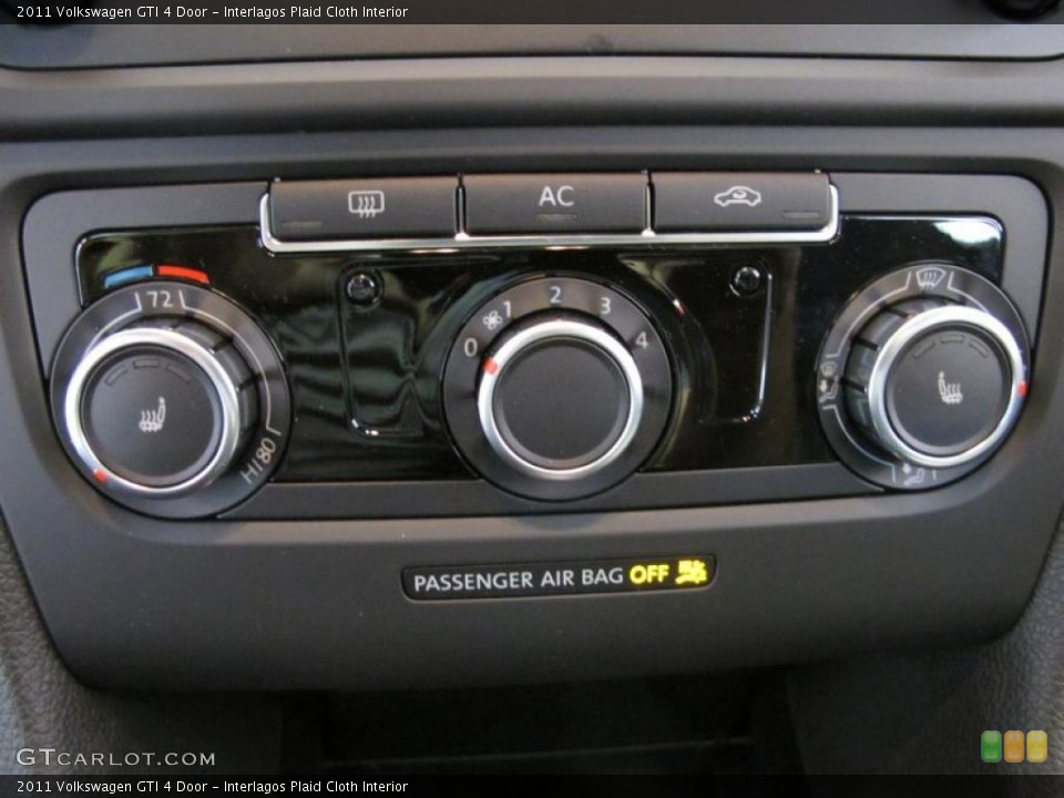 Interlagos Plaid Cloth Interior Controls for the 2011 Volkswagen GTI 4 Door #38091585