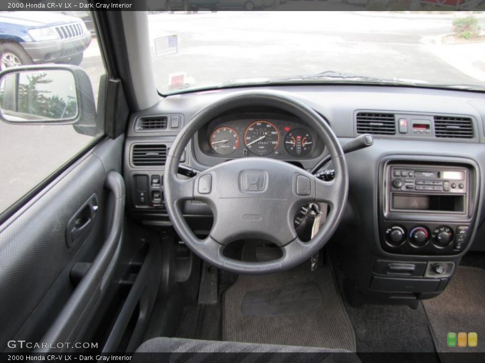 Dark Gray Interior Dashboard for the 2000 Honda CR-V LX #38091607