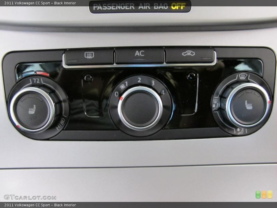 Black Interior Controls for the 2011 Volkswagen CC Sport #38091864