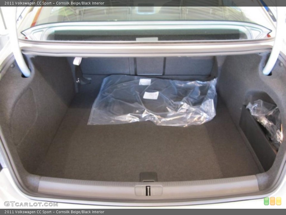 Cornsilk Beige/Black Interior Trunk for the 2011 Volkswagen CC Sport #38092011