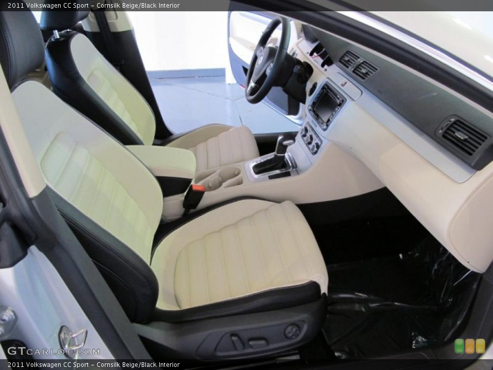 Cornsilk Beige/Black Interior Photo for the 2011 Volkswagen CC Sport #38092062