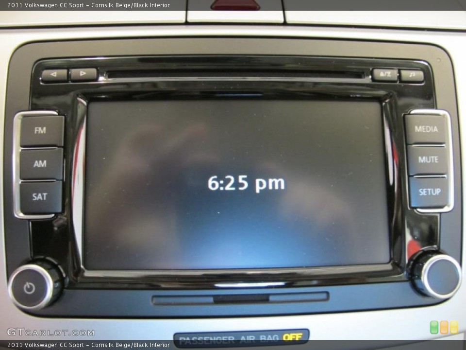 Cornsilk Beige/Black Interior Controls for the 2011 Volkswagen CC Sport #38092127