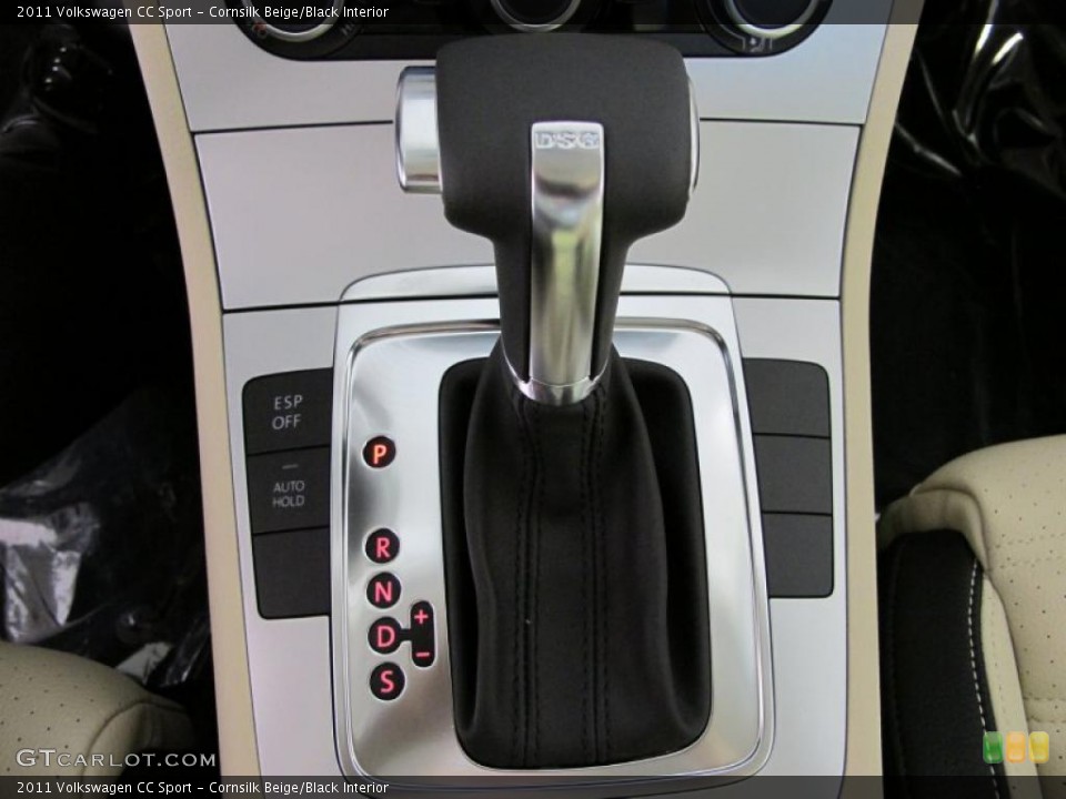 Cornsilk Beige/Black Interior Transmission for the 2011 Volkswagen CC Sport #38092159