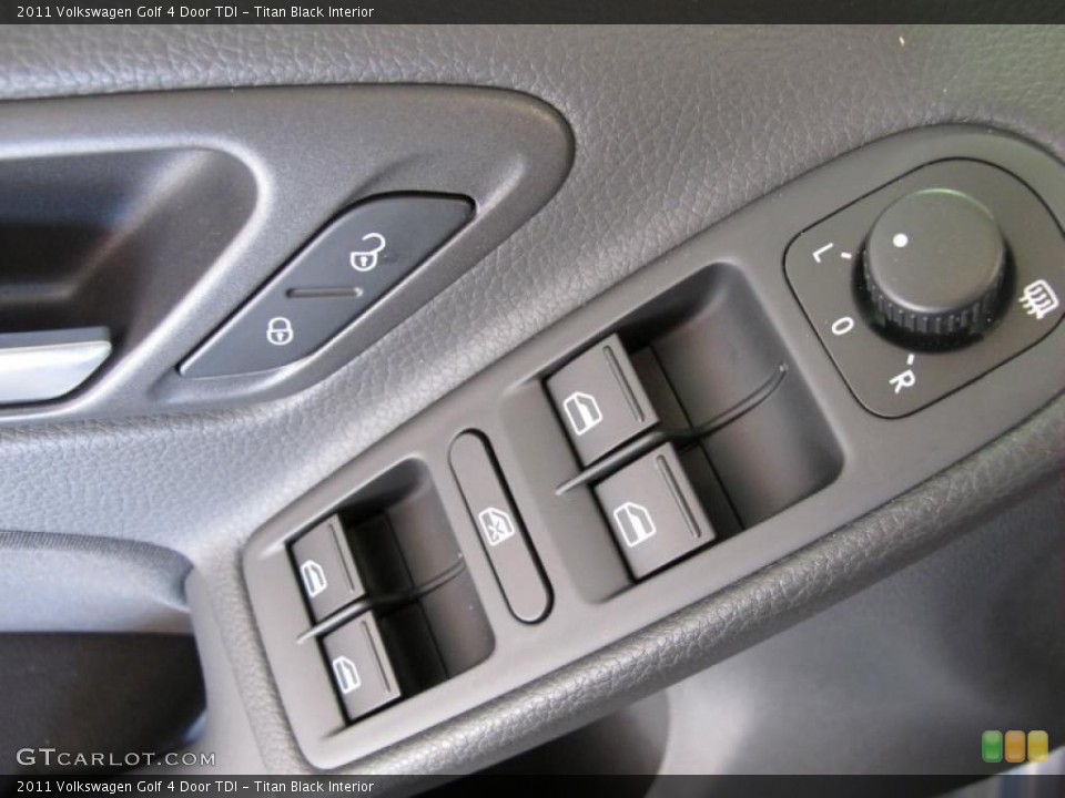 Titan Black Interior Controls for the 2011 Volkswagen Golf 4 Door TDI #38093935