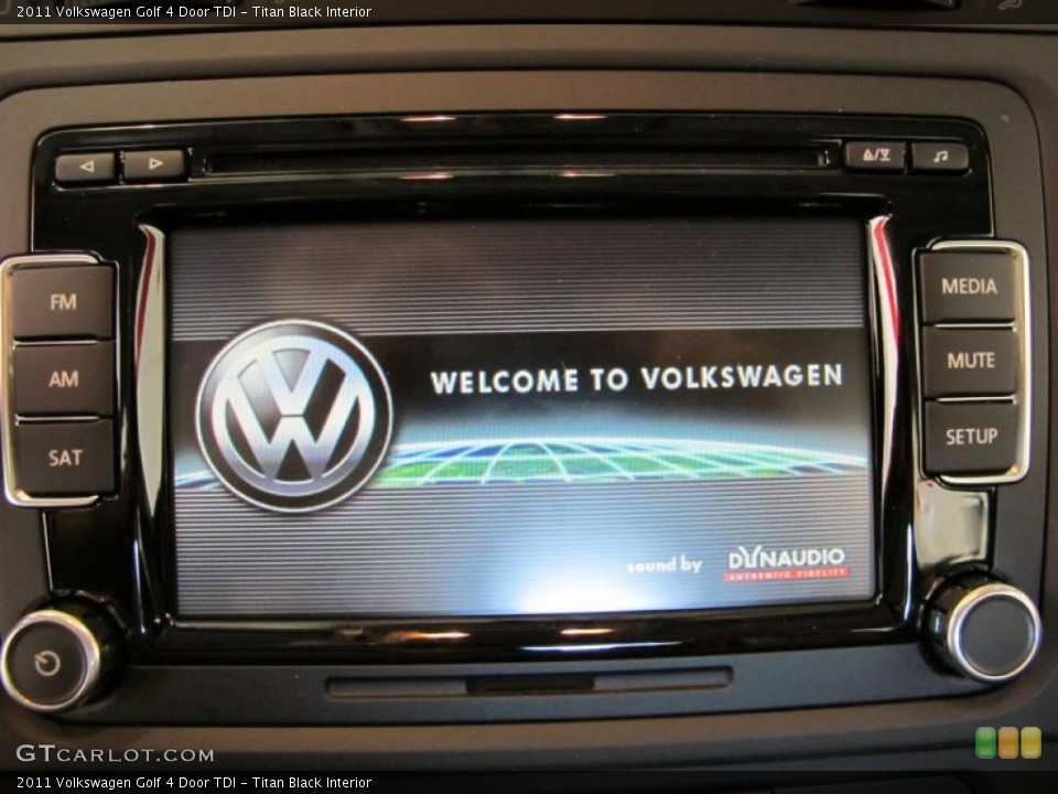 Titan Black Interior Controls for the 2011 Volkswagen Golf 4 Door TDI #38093967