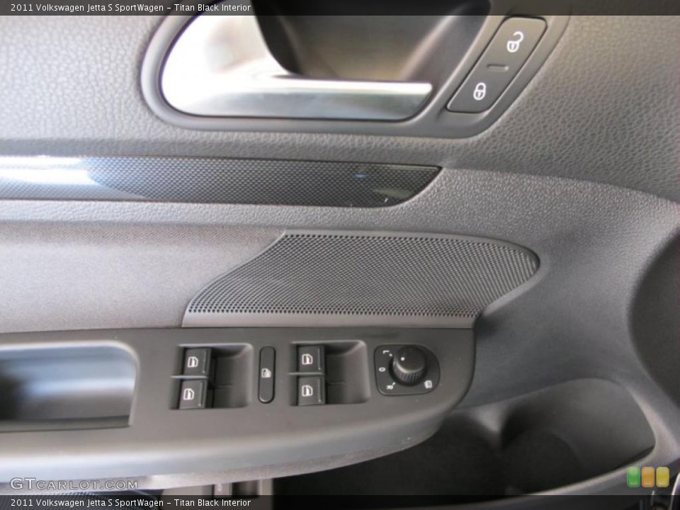 Titan Black Interior Controls for the 2011 Volkswagen Jetta S SportWagen #38094255