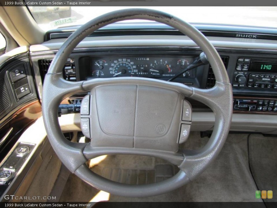 Taupe Interior Steering Wheel for the 1999 Buick LeSabre Custom Sedan #38098991