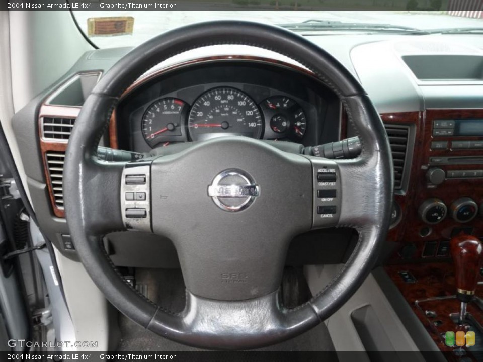Graphite/Titanium Interior Steering Wheel for the 2004 Nissan Armada LE 4x4 #38099451