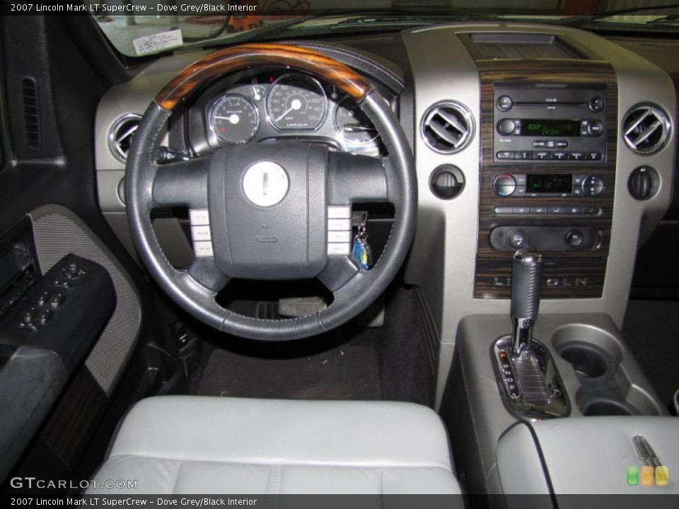 Dove Grey/Black Interior Steering Wheel for the 2007 Lincoln Mark LT SuperCrew #38100123