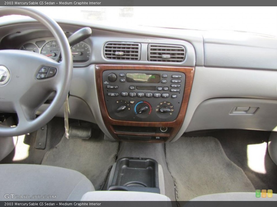 Medium Graphite Interior Controls for the 2003 Mercury Sable GS Sedan #38100615