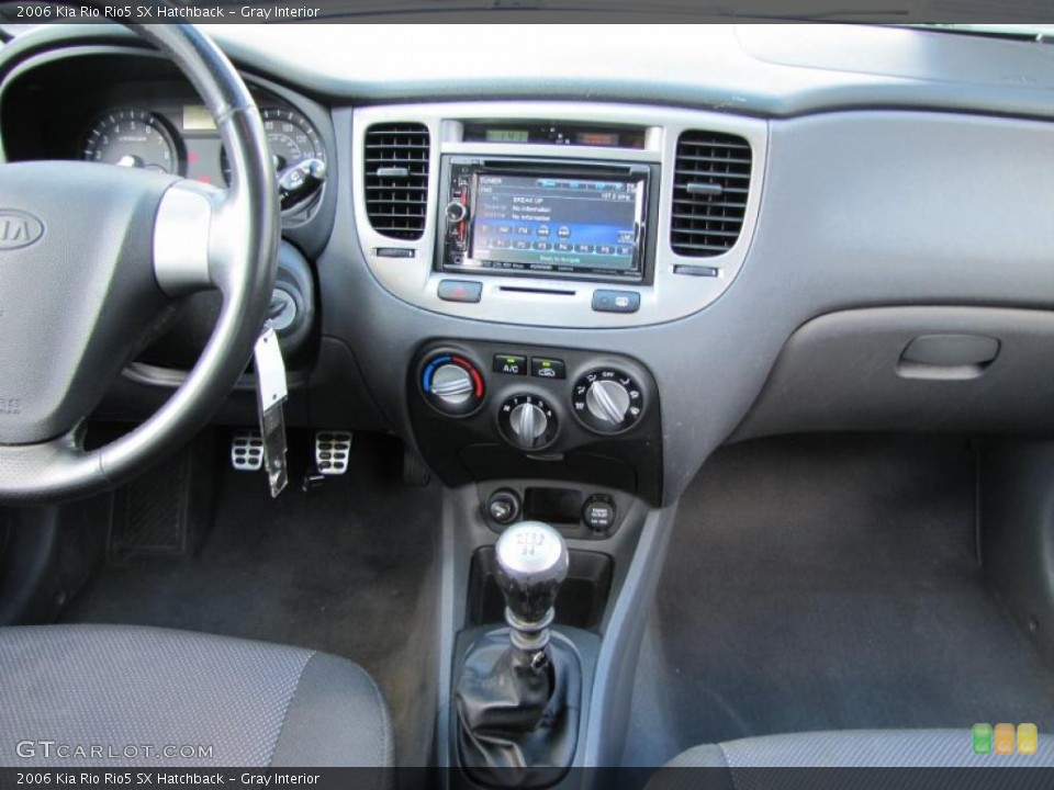 Gray Interior Dashboard for the 2006 Kia Rio Rio5 SX Hatchback #38101767