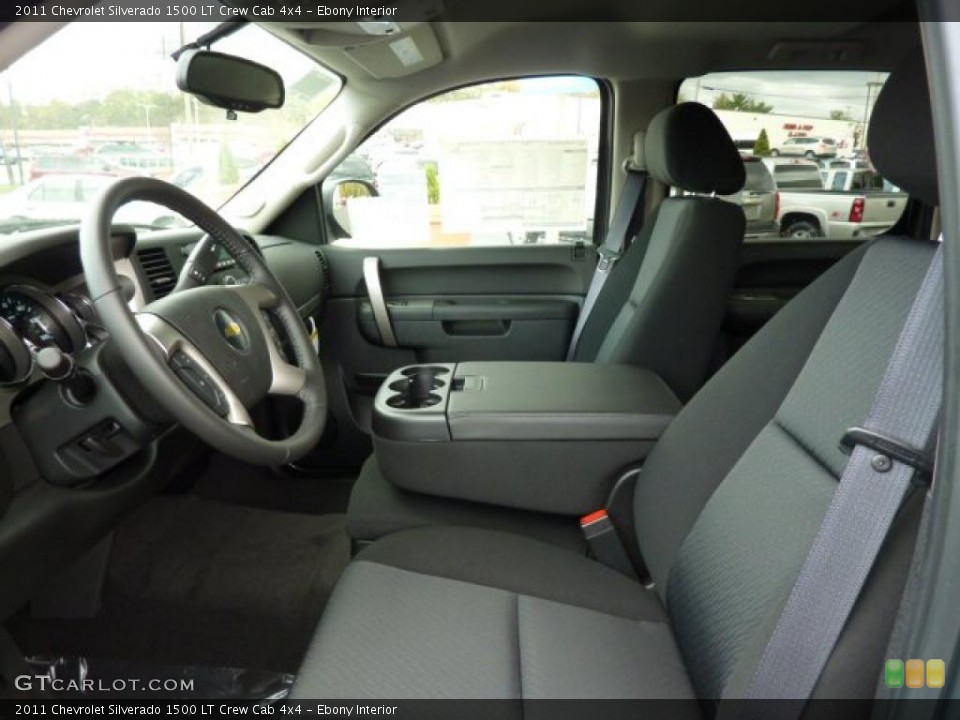 Ebony Interior Photo for the 2011 Chevrolet Silverado 1500 LT Crew Cab 4x4 #38102055