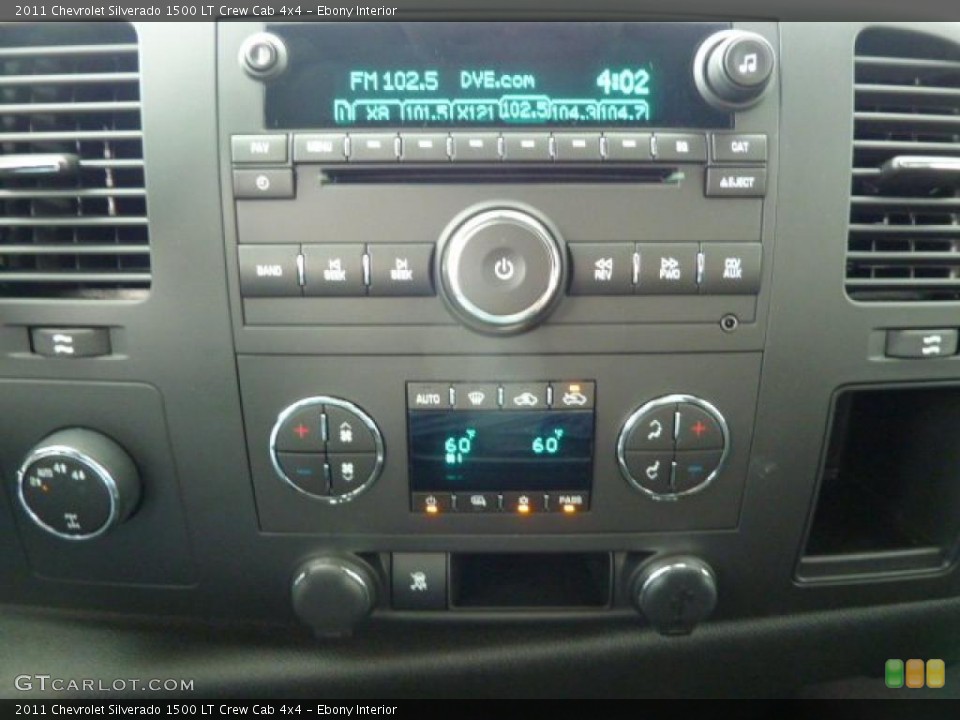 Ebony Interior Controls for the 2011 Chevrolet Silverado 1500 LT Crew Cab 4x4 #38102203
