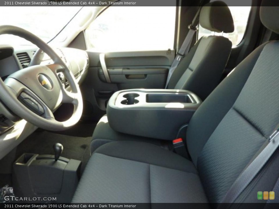 Dark Titanium Interior Photo for the 2011 Chevrolet Silverado 1500 LS Extended Cab 4x4 #38102903