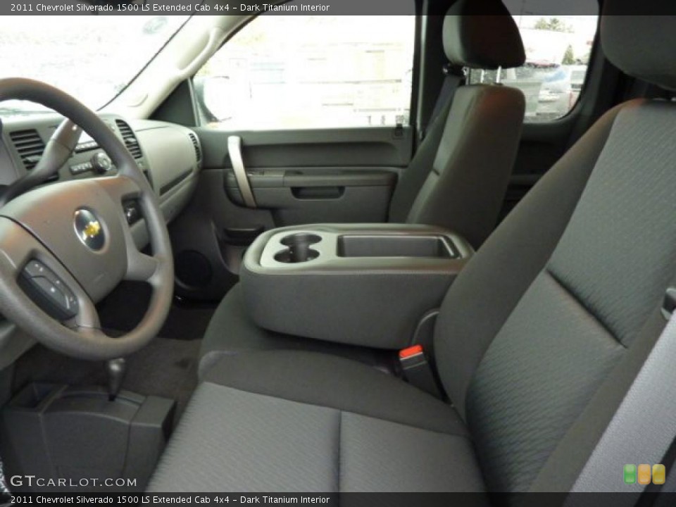 Dark Titanium Interior Photo for the 2011 Chevrolet Silverado 1500 LS Extended Cab 4x4 #38103151