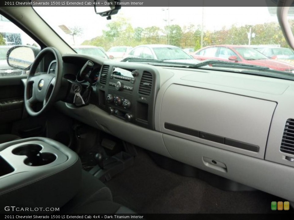 Dark Titanium Interior Dashboard for the 2011 Chevrolet Silverado 1500 LS Extended Cab 4x4 #38103163