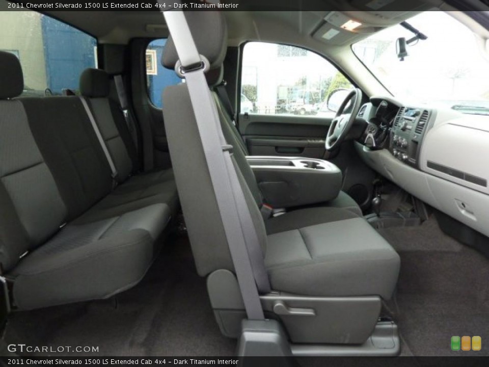 Dark Titanium Interior Photo for the 2011 Chevrolet Silverado 1500 LS Extended Cab 4x4 #38103175