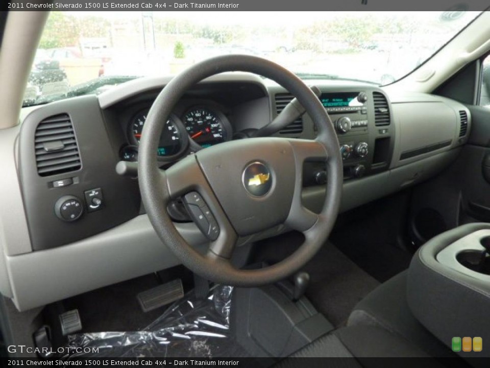 Dark Titanium Interior Dashboard for the 2011 Chevrolet Silverado 1500 LS Extended Cab 4x4 #38103227
