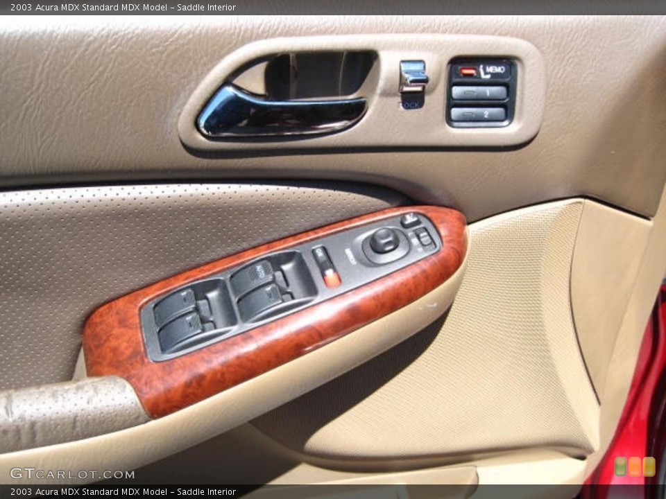 Saddle Interior Controls for the 2003 Acura MDX  #38103859