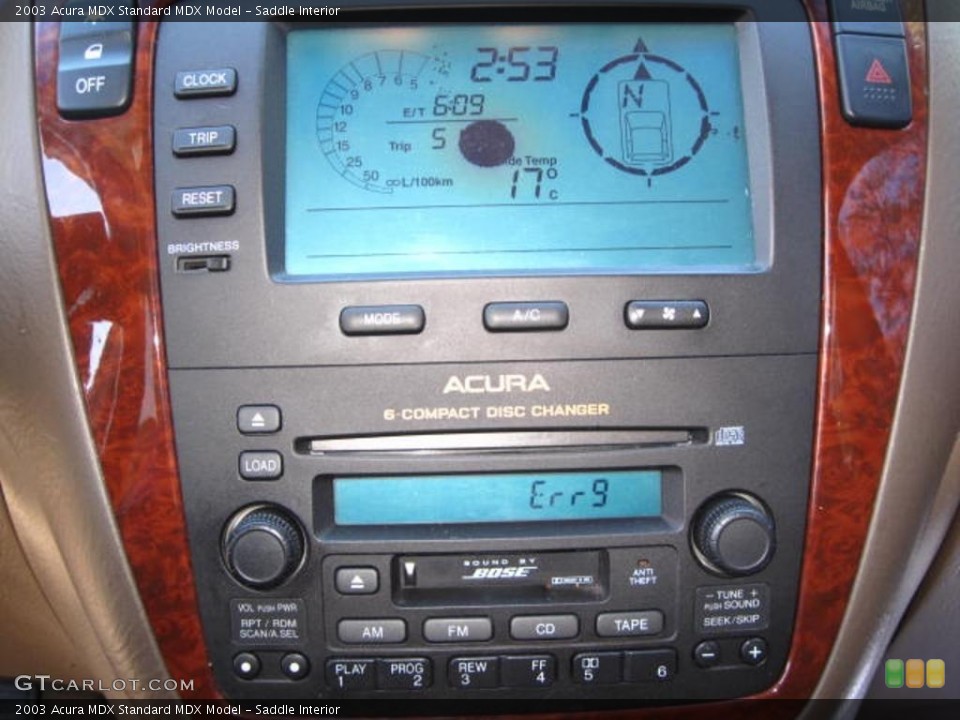 Saddle Interior Controls for the 2003 Acura MDX  #38103879