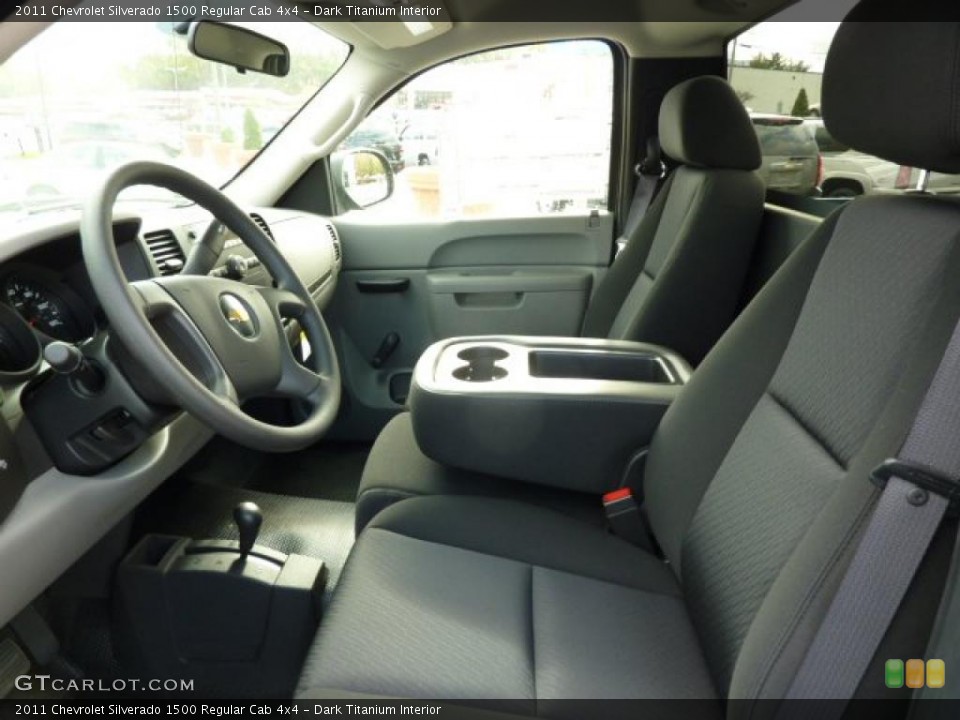Dark Titanium Interior Photo for the 2011 Chevrolet Silverado 1500 Regular Cab 4x4 #38104275