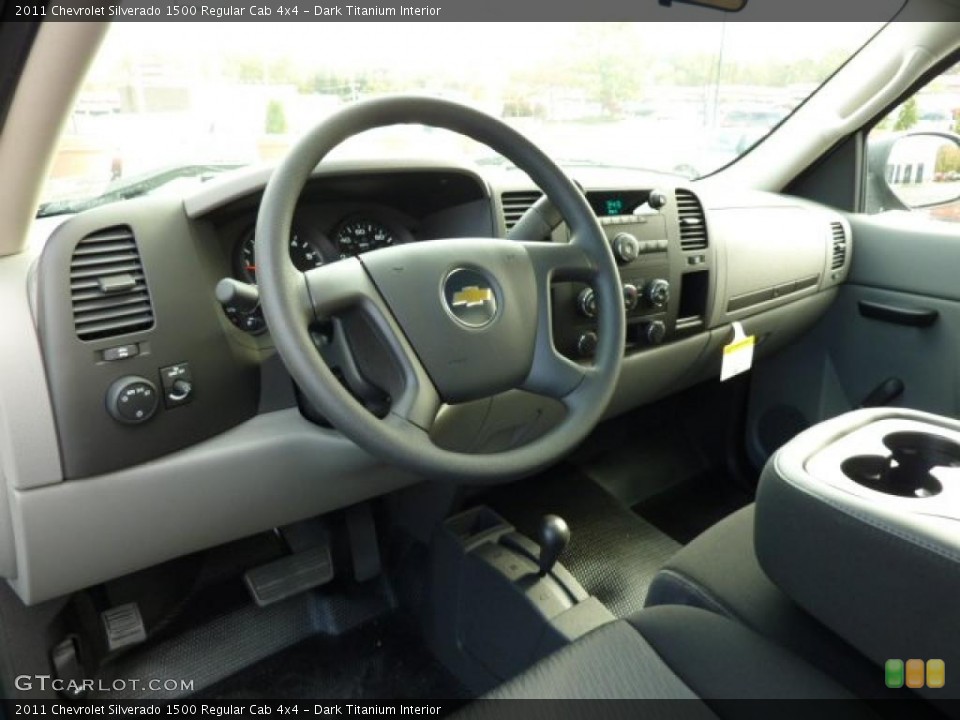 Dark Titanium Interior Dashboard for the 2011 Chevrolet Silverado 1500 Regular Cab 4x4 #38104367