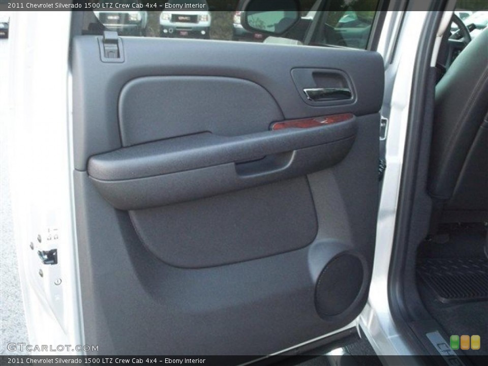 Ebony Interior Photo for the 2011 Chevrolet Silverado 1500 LTZ Crew Cab 4x4 #38105215