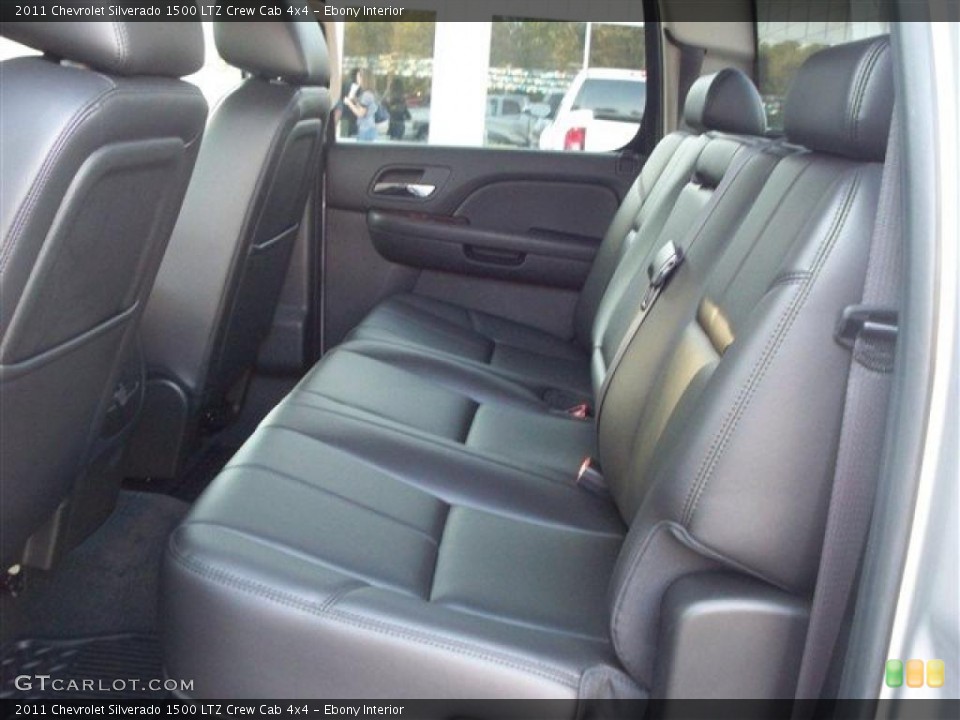 Ebony Interior Photo for the 2011 Chevrolet Silverado 1500 LTZ Crew Cab 4x4 #38105235