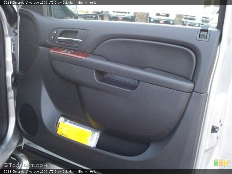 Ebony Interior Photo for the 2011 Chevrolet Silverado 1500 LTZ Crew Cab 4x4 #38105283