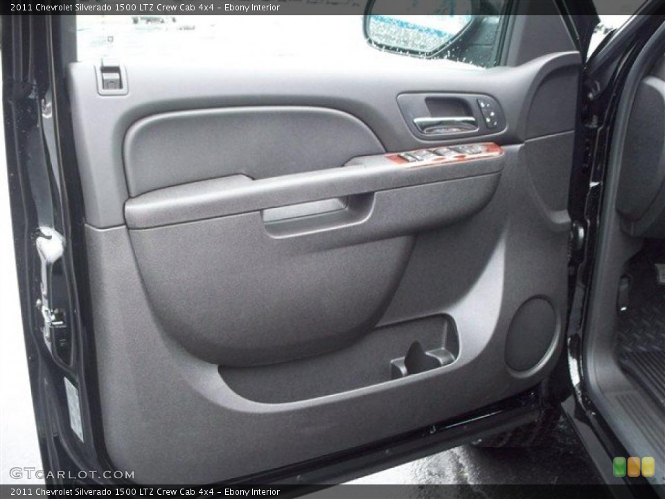 Ebony Interior Photo for the 2011 Chevrolet Silverado 1500 LTZ Crew Cab 4x4 #38105583