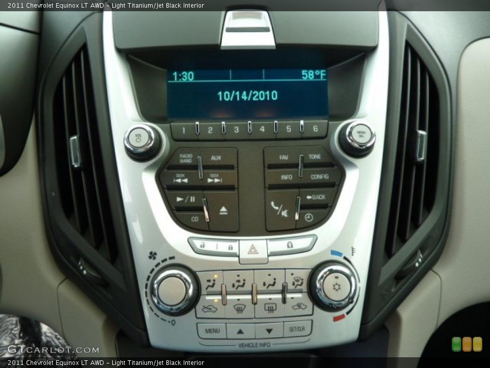 Light Titanium/Jet Black Interior Controls for the 2011 Chevrolet Equinox LT AWD #38105611